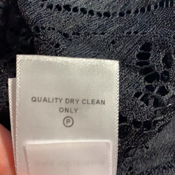 NWT. LOVER Black Lace Horizon Lace Dress with Visible Ecru Lining. Size 10. - Picture 12 of 12